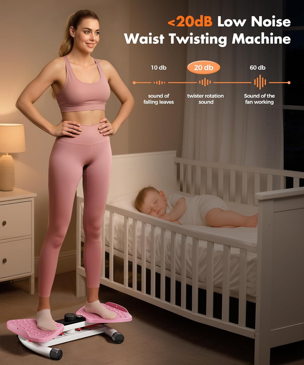 Ultimate Waist Twisting Machine - Ab Twister Board with Smart LED Monitor, 330LBS Capacity, Ultra-Quiet Design & Anti-Slip for Effective Home Workouts!