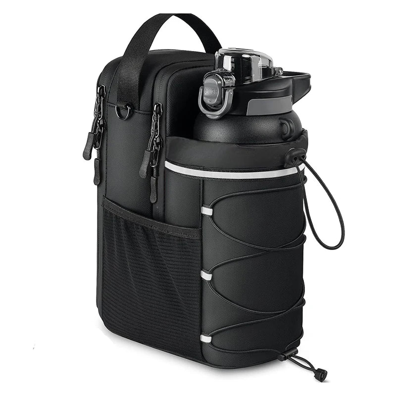 Large Capacity Water Bottle Carrier Bag – Magnetic Hanging Gym Bag with Phone Pocket