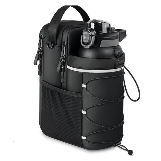 Large Capacity Water Bottle Carrier Bag – Magnetic Hanging Gym Bag with Phone Pocket