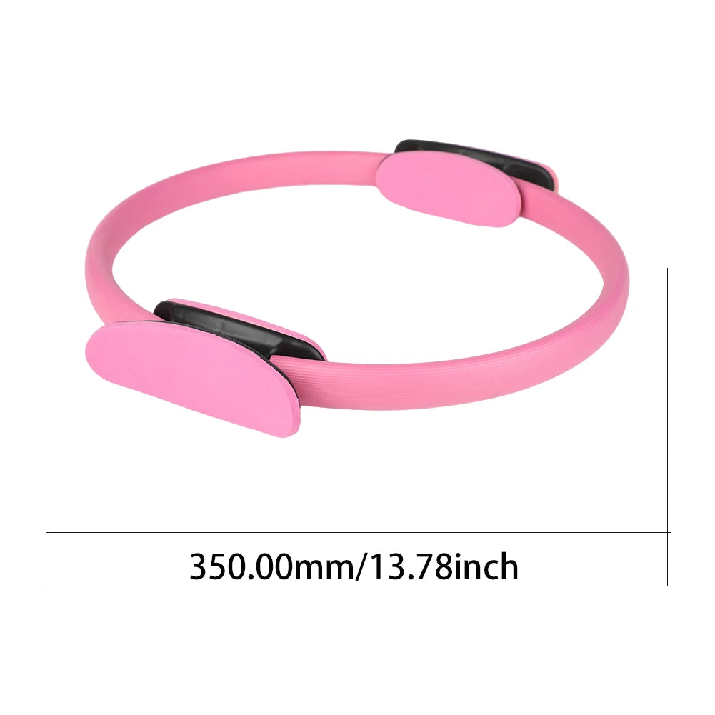 Pilates Fitness Ring with Non-Slip Handles – Yoga & Resistance Exercise Circle for Women
