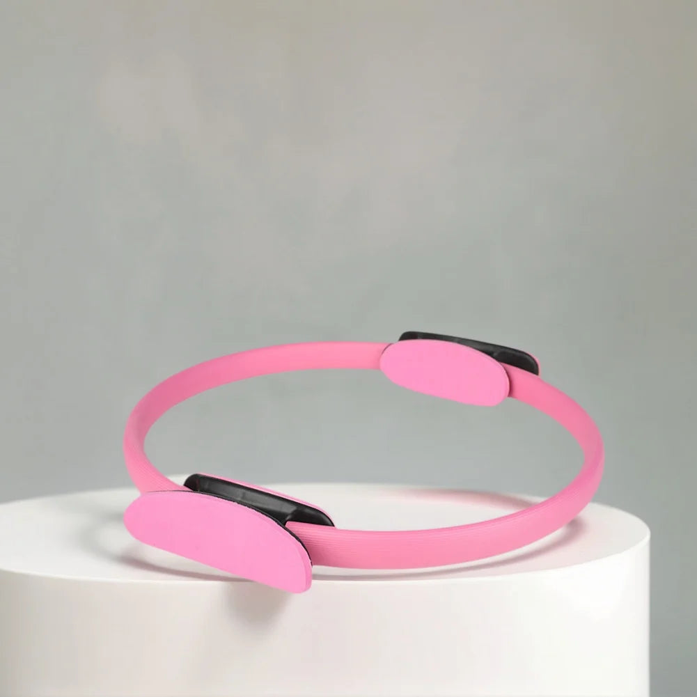 Pilates Fitness Ring with Non-Slip Handles – Yoga & Resistance Exercise Circle for Women