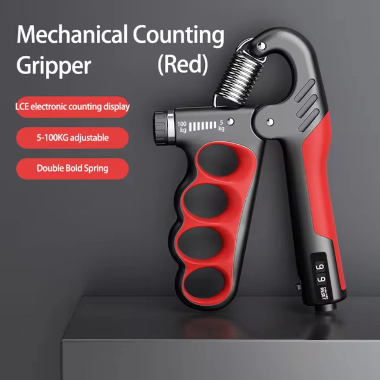 Adjustable Hand Grip Strengthener – 5–100Kg Wrist Expander for Fitness, Muscle Recovery & Hand Strength