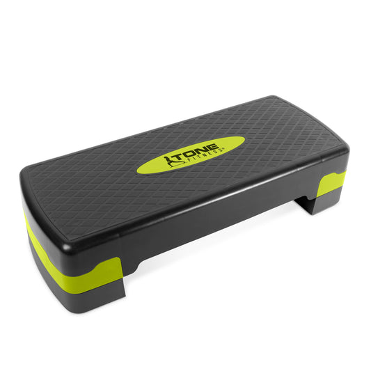 Aerobic Step Platform – Black & Yellow Exercise Stepper for Home & Gym Workouts