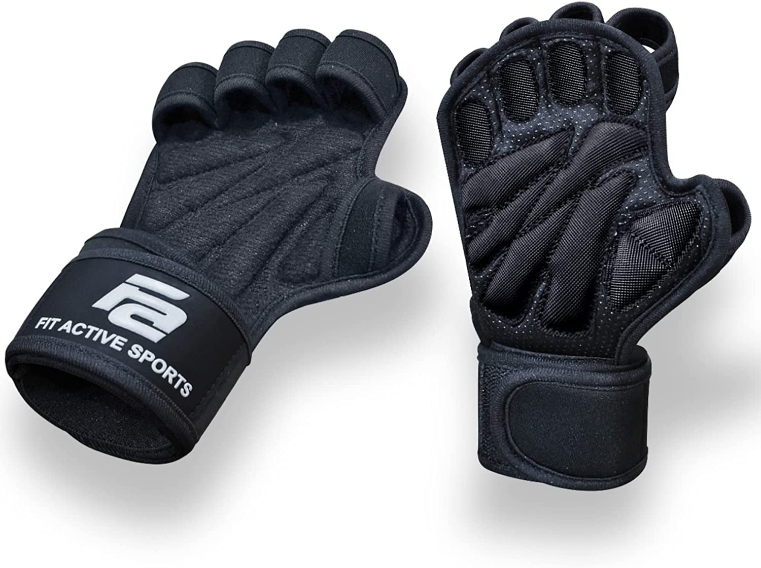 Ventilated Weight Lifting Gloves with Wrist Wraps – Gym & Cross-Training Hand Support for Men & Women