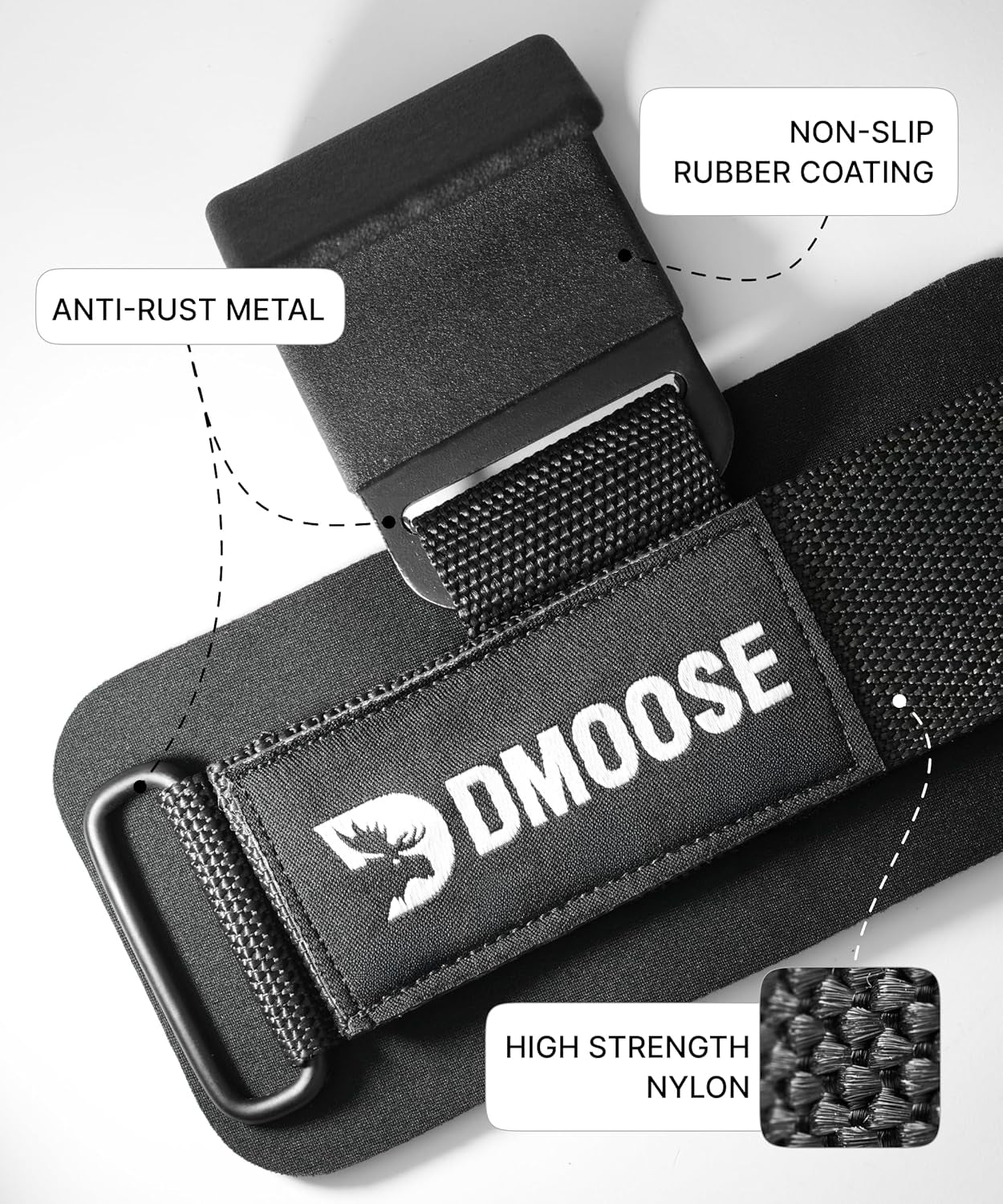 Weight Lifting Hooks (Pair) – Heavy Duty Wrist Straps with Padded Support for Deadlifts, Pull-Ups, Rows & Shrugs – Anti-Slip Nylon Hand Grips for Strength Training & Gym Workouts